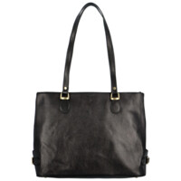Luxusní dámská kožená kabelka černá - Hexagona Elianna