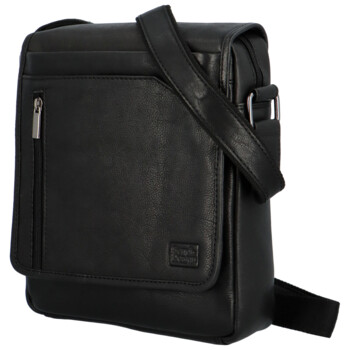 Pánská kožená taška přes rameno černá - SendiDesign Nouwel