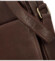 Pánská kožená taška přes rameno tmavě hnědá - SendiDesign Kartol