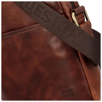 Pánská kožená crossbody taška hnědá - SendiDesign McRion