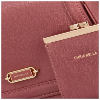 Dámská crossbody kabelka tmavě růžová - Chrisbella Ariel