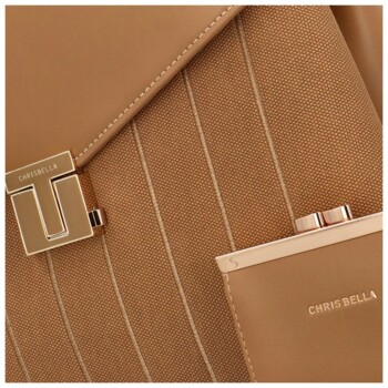 Dámská kabelka do ruky camel - Chrisbella Luisina