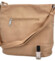 Dámská crossbody kabelka tmavě béžová - Maria C Nera