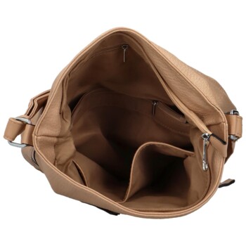 Dámská crossbody kabelka tmavě béžová - Maria C Nera
