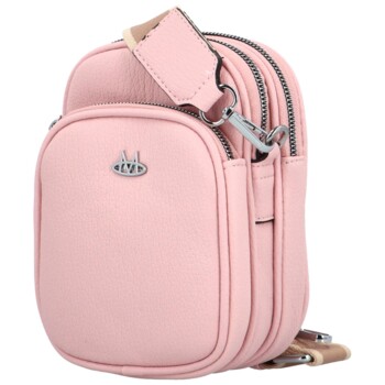 Dámská mini crossbody růžová - Maria C Joffy