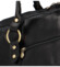 Cestovní kožená taška černá - Delami Ofelie