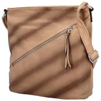 Dámská crossbody kabelka tmavě béžová - Maria C Amastias