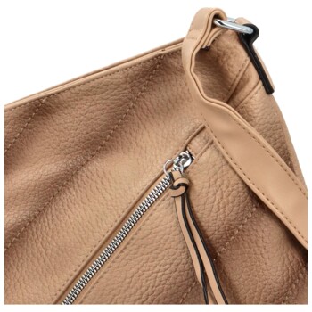 Dámská crossbody kabelka tmavě béžová - Maria C Amastias