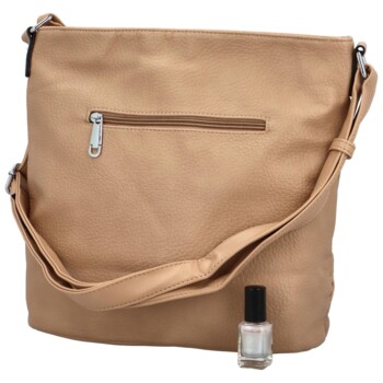 Dámská crossbody kabelka tmavě béžová - Maria C Amastias