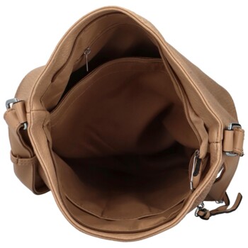 Dámská crossbody kabelka tmavě béžová - Maria C Amastias