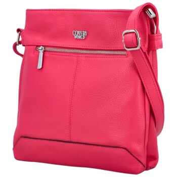 Dámská crossbody kabelka fuchsiová - Coveri Levi