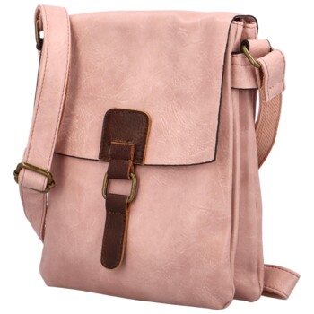 Dámská crossbody kabelka růžová - Paolo bags Oresta 