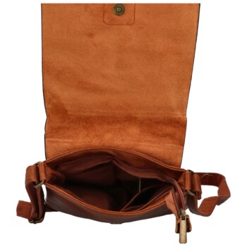 Dámská crossbody kabelka hnědá - Paolo bags Siwon