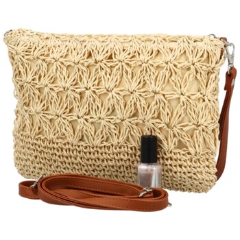 Dámská crossbody kabelka béžová - Firenze Quari