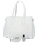 Dámská kožená kabelka přes rameno bílá - Delami Sureevy