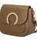 Dámská kožená crossbody kabelka khaki - Delami Pretty