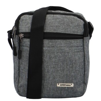 Pánská crossbody šedá - Coveri Lazzo