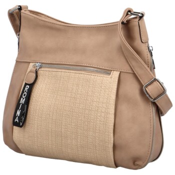 Dámská crossbody kabelka béžová - Romina & Co Bags Dolma