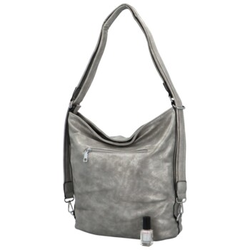 Dámský kabelko-batoh stříbrný - Romina & Co Bags Wolfe
