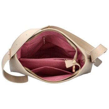 Dámská crossbody kabelka béžová - DIANA & CO Cementiah