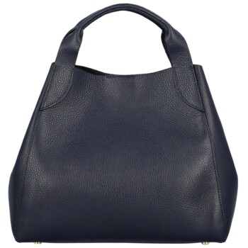 Dámská kožená kabelka tmavě modrá - Delami Keriss