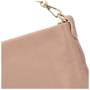 Dámská kožená crossbody kabelka béžová - Delami Madison