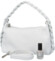 Dámská kožená kabelka do ruky bílá - Delami Selmega
