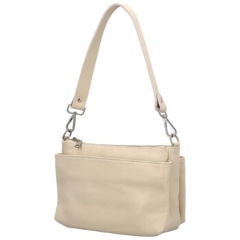 Dámská kožená crossbody krémová - Delami Colette