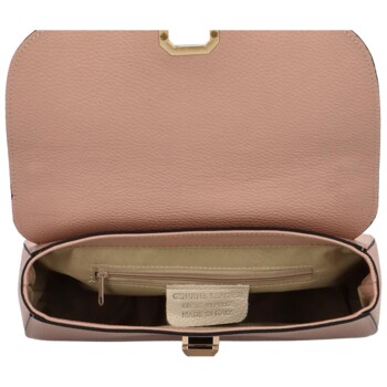 Dámská kožená crossbody starorůžová - Delami Kamryn