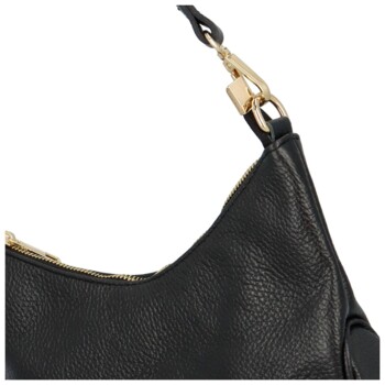Dámská kožená crossbody černá - Delami Javier