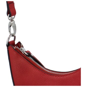 Dámská kožená crossbody kabelka červená - Katana Cloenta 