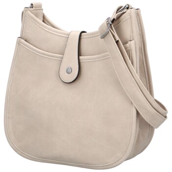 Dámská crossbody kabelka krémová - Firenze Korina