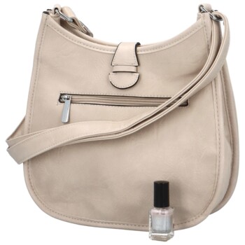 Dámská crossbody kabelka krémová - Firenze Korina