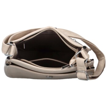 Dámská crossbody kabelka krémová - Firenze Korina