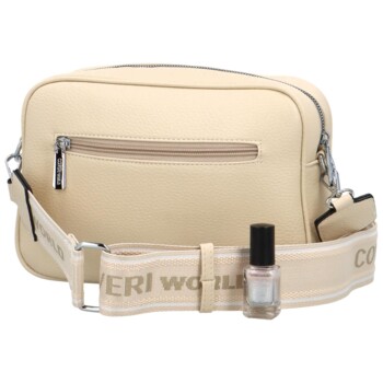 Dámská crossbody kabelka béžová - Coveri Faribax
