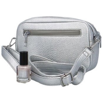 Dámská crossbody kabelka stříbrná - MaxFly Thyrax