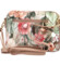 Dámská kožená crossbody kabelka béžová/květy - Delami Jedida