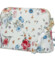 Dámská kožená crossbody kabelka bílá/květy - Delami Jedida