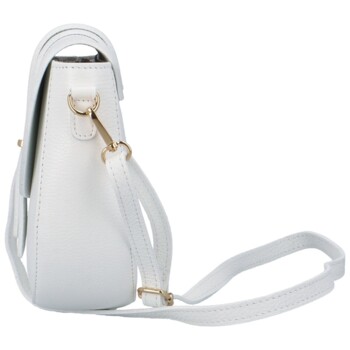 Dámská kožená crossbody kabelka bílá - Delami Putax