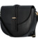 Dámská kožená crossbody kabelka černá - Delami Putax
