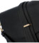 Dámská kožená crossbody kabelka černá - Delami Putax