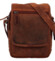 Pánská kožená crossbody taška světle hnědá - Greenwood Vamos