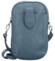 Dámská kožená crossbody kabelka džínově modrá - Delami Vannessa