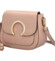 Dámská kožená crossbody kabelka starorůžová - Delami Pretty