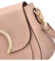 Dámská kožená crossbody kabelka starorůžová - Delami Pretty