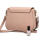 Dámská kožená crossbody kabelka starorůžová - Delami Pretty