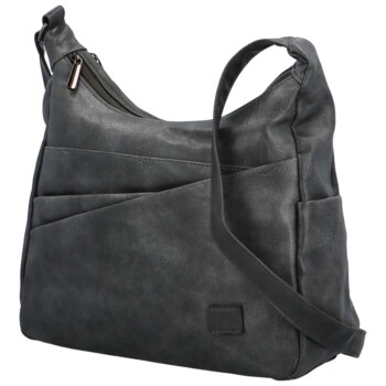 Dámská crossbody kabelka tmavě šedá - Firenze Ricco