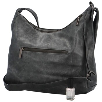 Dámská crossbody kabelka tmavě šedá - Firenze Ricco