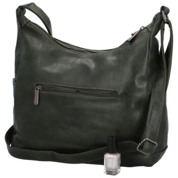 Dámská crossbody kabelka tmavě zelená - Firenze Ricco