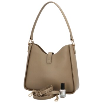 Dámská kabelka na rameno taupe - David Jones Emelly